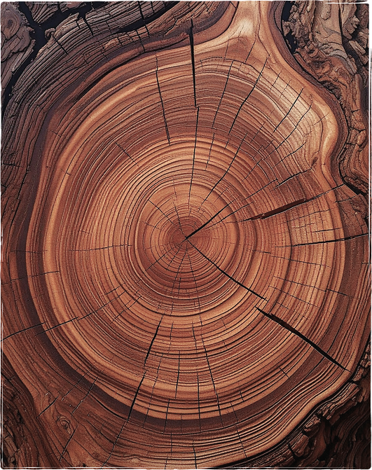 Anillos concentricos del tronco de un arbol, simbolizando el tratamiento de adicciones en Torremolinos