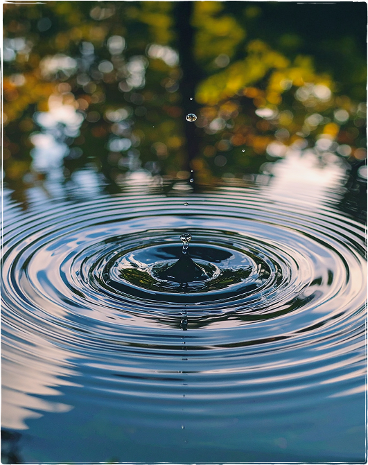 Ondas en el agua simbolizando el tratamiento por acoso laboral en Torremolinos